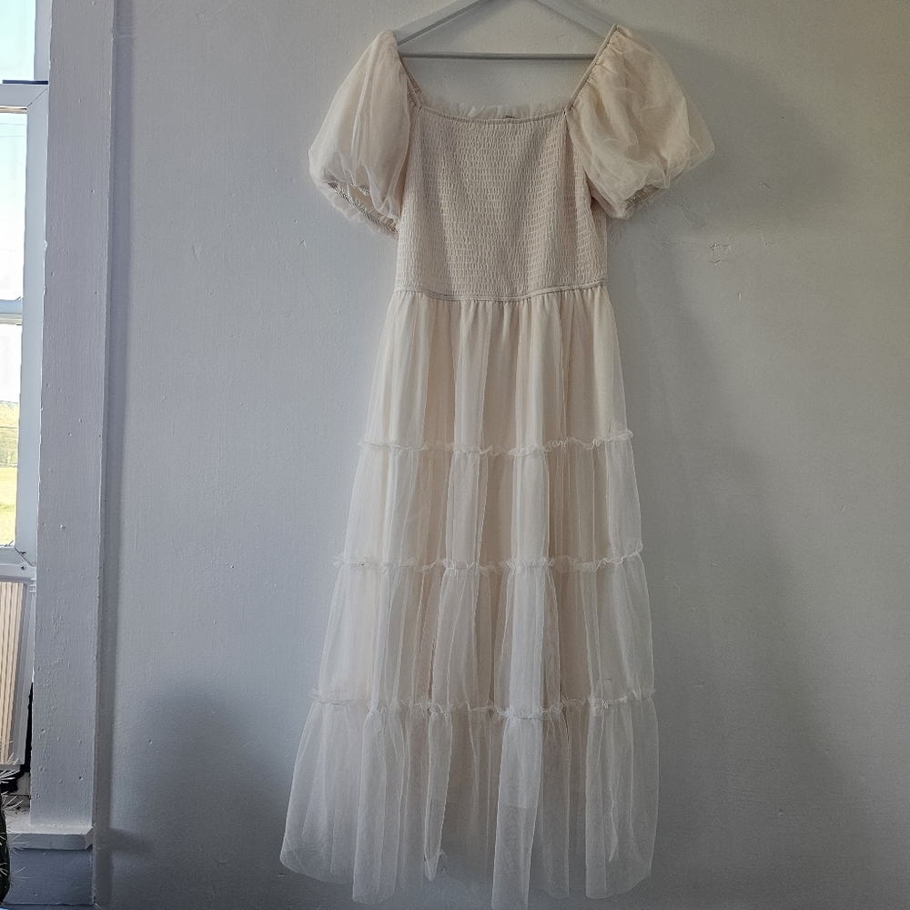 Charming Off White Dress